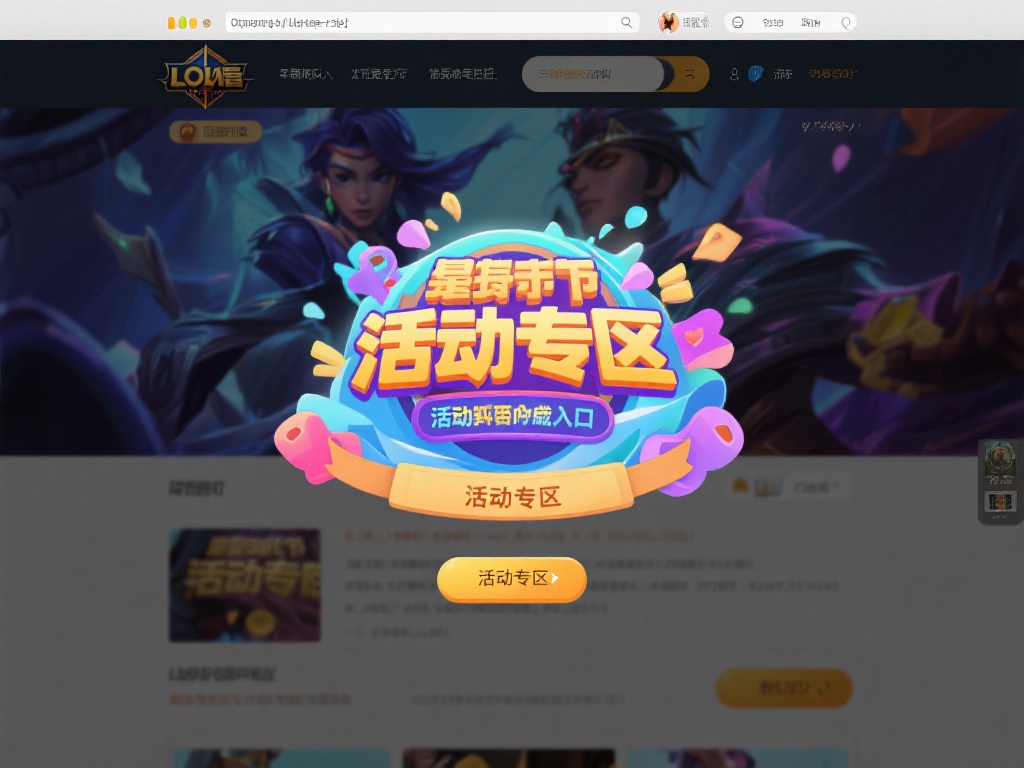 速登LOL官网活动专区,赢取独家好礼! 打开浏览器,进入LOL官网,找到活动专区